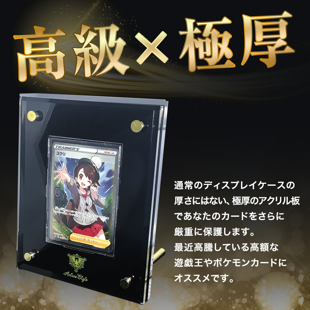 高級ブラックディスプレイケース